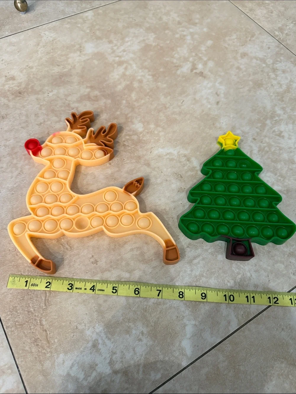 Holiday Pop-It Fidget Bundle — Santa, Reindeer, Tree & Present